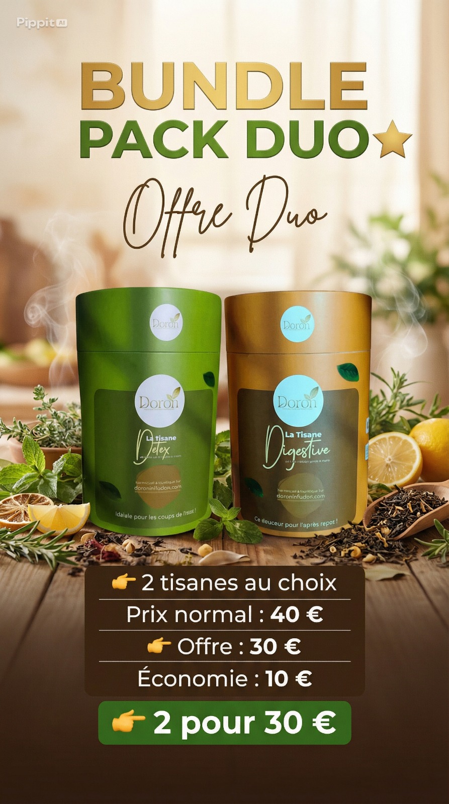 Page d'accueil 8 Pack Duo – 2 Tisanes au Choix