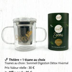 Théière Bien-Être + 1 Tisane au Choix